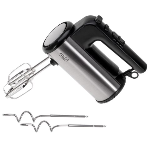 Adler Hand mixer | AD 4232 | Hand Mixer | 900 W | Number of speeds 5 | Turbo mode | Black/Stainless Steel Adler Hand mixer | AD 4232 | Hand Mixer | 900 W | Number of speeds 5 | Turbo mode | Black/Stainless Steel