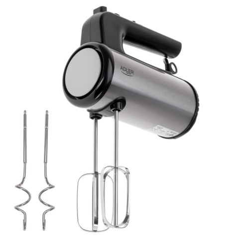Adler Hand mixer | AD 4232 | Hand Mixer | 900 W | Number of speeds 5 | Turbo mode | Black/Stainless Steel Adler Hand mixer | AD 4232 | Hand Mixer | 900 W | Number of speeds 5 | Turbo mode | Black/Stainless Steel