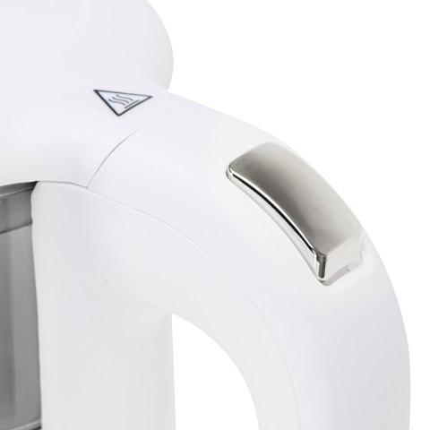 Adler Kettle with LED Display | AD 1305 | Electric | 2200 W | 1.7 L | Plastic | 360° rotational base | White/Silver Adler Kettle with LED Display | AD 1305 | Electric | 2200 W | 1.7 L | Plastic | 360° rotational base | White/Silver