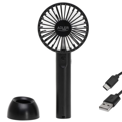 Adler Mini USB Fan | AD 7338 | Desk fan | Black | Diameter 7 cm | Number of speeds 3 Adler Mini USB Fan | AD 7338 | Desk fan | Black | Diameter 7 cm | Number of speeds 3