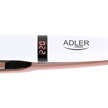 Adler | Prostownica | AD 2321 | Maksymalna temperatura 220 °C | Ilość ustawień ciepła 5 | Złoty | Biały Adler | Prostownica | AD 2321 | Maksymalna temperatura 220 °C | Ilość ustawień ciepła 5 | Złoty | Biały