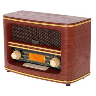 Adler | Retro Radio | AD 1187 | Funkcja alarmu | AUX in | Drewniane