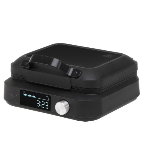 Adler Waffle Maker with LED Display | AD 3087 | 2200 W | Number of pastry 2 | Belgium | Black Adler Waffle Maker with LED Display | AD 3087 | 2200 W | Number of pastry 2 | Belgium | Black