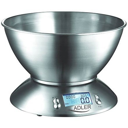 Adler | Waga kuchenna | AD 3134 | Maksymalna waga (udźwig) 5 kg | Podziałka 1 g | Stal nierdzewna Adler | Waga kuchenna | AD 3134 | Maksymalna waga (udźwig) 5 kg | Podziałka 1 g | Stal nierdzewna