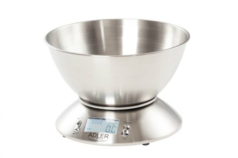 Adler | Waga kuchenna | AD 3134 | Maksymalna waga (udźwig) 5 kg | Podziałka 1 g | Stal nierdzewna Adler | Waga kuchenna | AD 3134 | Maksymalna waga (udźwig) 5 kg | Podziałka 1 g | Stal nierdzewna