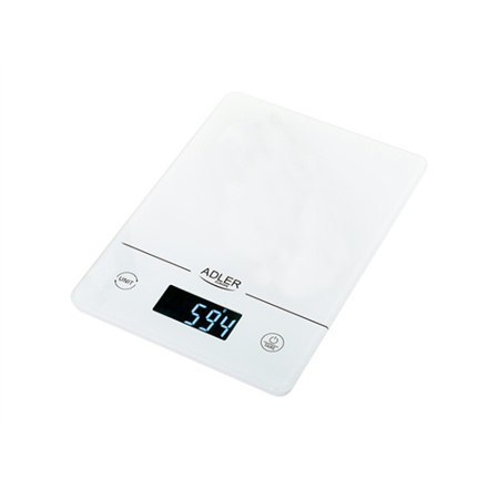 Adler | Waga kuchenna | AD 3170 | Maksymalna waga (nośność) 15 kg | Podziałka 1 g | Typ wyświetlacza LCD | Biały Adler | Waga kuchenna | AD 3170 | Maksymalna waga (nośność) 15 kg | Podziałka 1 g | Typ wyświetlacza LCD | Biały