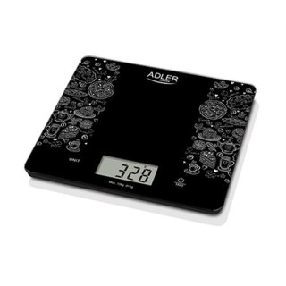 Adler | Waga kuchenna | AD 3171 | Maksymalna waga (nośność) 10 kg | Podziałka 1 g | Typ wyświetlacza LCD | Czarny