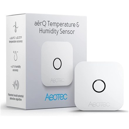 Aeotec aërQ Czujnik temperatury i wilgotności, Z-Wave Plus | AEOTEC | Czujnik temperatury i wilgotności | aërQ Aeotec aërQ Czujnik temperatury i wilgotności, Z-Wave Plus | AEOTEC | Czujnik temperatury i wilgotności | aërQ