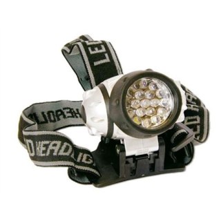 Arcas | Latarka czołowa | LED | Czarna | Srebrna