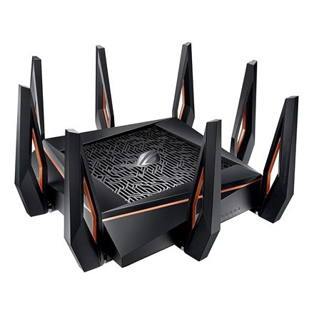Asus | GT-AX11000 Tri-band WiFi Gaming Router | ROG Rapture | 802.11ax | 4804+1148 Mbit/s | 10/100/1000 Mbit/s | Porty Ethernet Asus | GT-AX11000 Tri-band WiFi Gaming Router | ROG Rapture | 802.11ax | 4804+1148 Mbit/s | 10/100/1000 Mbit/s | Porty Ethernet