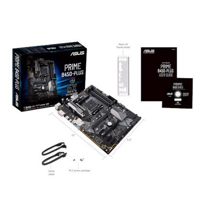Asus | PRIME B450-PLUS | Gniazdo procesora Socket AM4 | Typ chipsetu AMD B450 | Obsługiwana technologia pamięci RAM DDR4 SDRAM Asus | PRIME B450-PLUS | Gniazdo procesora Socket AM4 | Typ chipsetu AMD B450 | Obsługiwana technologia pamięci RAM DDR4 SDRAM