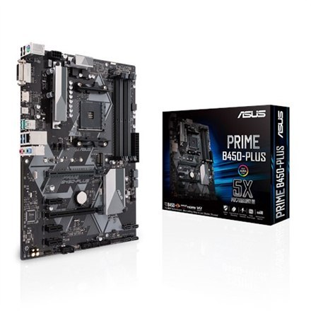 Asus | PRIME B450-PLUS | Gniazdo procesora Socket AM4 | Typ chipsetu AMD B450 | Obsługiwana technologia pamięci RAM DDR4 SDRAM Asus | PRIME B450-PLUS | Gniazdo procesora Socket AM4 | Typ chipsetu AMD B450 | Obsługiwana technologia pamięci RAM DDR4 SDRAM