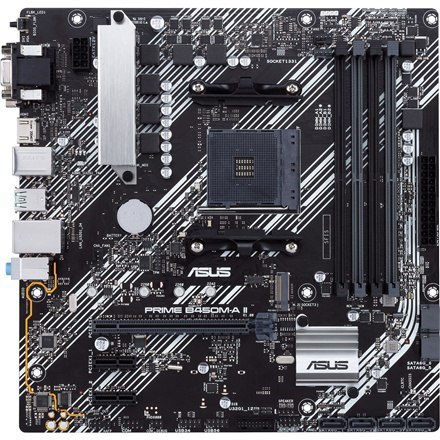 Asus | PRIME B450M-A II | Gniazdo procesora Socket AM4 | Typ chipsetu AMD B450 | Obsługiwana technologia pamięci RAM DDR4 SDRAM Asus | PRIME B450M-A II | Gniazdo procesora Socket AM4 | Typ chipsetu AMD B450 | Obsługiwana technologia pamięci RAM DDR4 SDRAM
