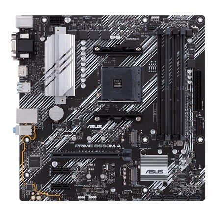 Asus | PRIME B550M-A | Gniazdo procesora Socket AM4 | Typ chipsetu AMD B550 | Obsługiwana technologia pamięci RAM DDR4 SDRAM Asus | PRIME B550M-A | Gniazdo procesora Socket AM4 | Typ chipsetu AMD B550 | Obsługiwana technologia pamięci RAM DDR4 SDRAM