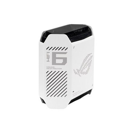 Asus | Router Asus Wifi 6 802.11ax Tri-band Gigabit Gaming Mesh GT6 ROG Rapture (1-Pack) | 802.11ax | 574+4804+4804 Mbit/s | 10/ Asus | Router Asus Wifi 6 802.11ax Tri-band Gigabit Gaming Mesh GT6 ROG Rapture (1-Pack) | 802.11ax | 574+4804+4804 Mbit/s | 10/