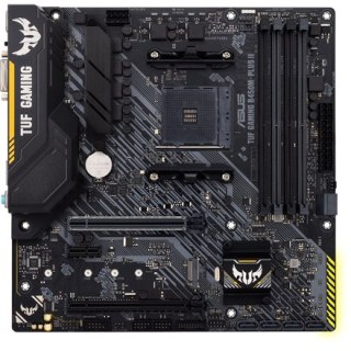 Asus | TUF GAMING B450M-PLUS II | Gniazdo procesora Socket AM4 | Typ chipsetu AMD B450 | Obsługiwana technologia pamięci RAM DDR