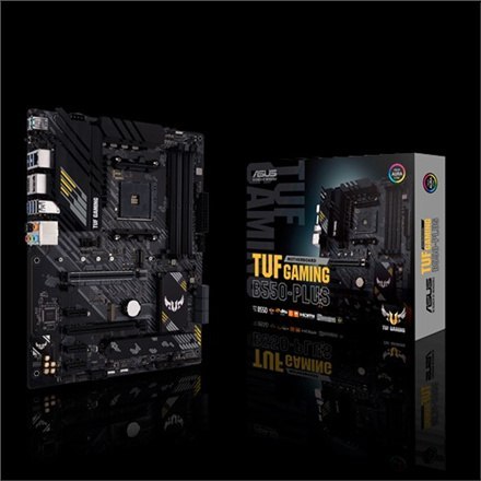 Asus | TUF GAMING B550-PLUS | Gniazdo procesora Socket AM4 | Typ chipsetu AMD B550 | Obsługiwana technologia pamięci RAM DDR4 SD Asus | TUF GAMING B550-PLUS | Gniazdo procesora Socket AM4 | Typ chipsetu AMD B550 | Obsługiwana technologia pamięci RAM DDR4 SD