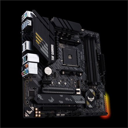 Asus | TUF GAMING B550M-PLUS | Gniazdo procesora Socket AM4 | Typ chipsetu AMD B550 | Obsługiwana technologia pamięci RAM DDR4 S Asus | TUF GAMING B550M-PLUS | Gniazdo procesora Socket AM4 | Typ chipsetu AMD B550 | Obsługiwana technologia pamięci RAM DDR4 S