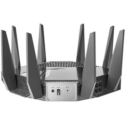 Asus | Wi-Fi 6 Tri-Band Gigabit Gaming Router | ROG GT-AXE11000 Rapture | 802.11ax | 1148+4804+4804 Mbit/s | 10/100/1000/2500 Mb Asus | Wi-Fi 6 Tri-Band Gigabit Gaming Router | ROG GT-AXE11000 Rapture | 802.11ax | 1148+4804+4804 Mbit/s | 10/100/1000/2500 Mb