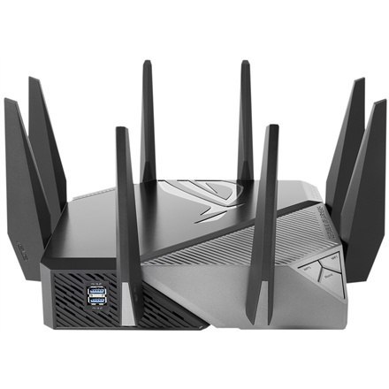 Asus | Wi-Fi 6 Tri-Band Gigabit Gaming Router | ROG GT-AXE11000 Rapture | 802.11ax | 1148+4804+4804 Mbit/s | 10/100/1000/2500 Mb Asus | Wi-Fi 6 Tri-Band Gigabit Gaming Router | ROG GT-AXE11000 Rapture | 802.11ax | 1148+4804+4804 Mbit/s | 10/100/1000/2500 Mb