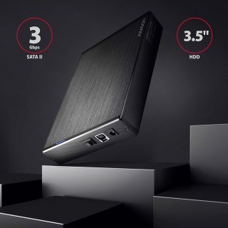 AXAGON | Compact aluminum USB 3.2 Gen 1 external box SATA intended for 3.5" HDD