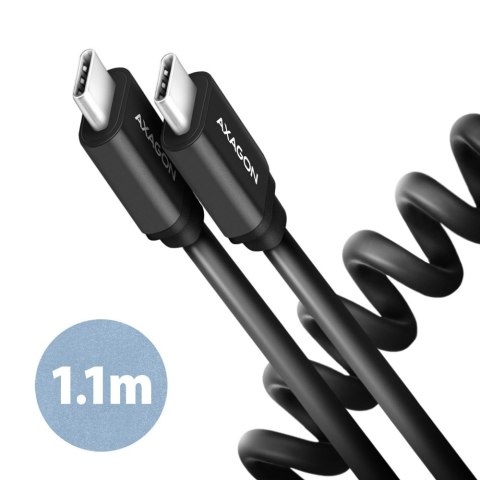 AXAGON Data and charging cable, 1.1 m | BUCM-CM20TB | USB Type C to USB Type C AXAGON Data and charging cable, 1.1 m | BUCM-CM20TB | USB Type C to USB Type C