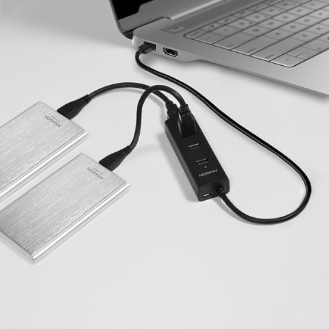 AXAGON Four-port USB 3.0 hub with fast charging and power support | HUE-S2B AXAGON Four-port USB 3.0 hub with fast charging and power support | HUE-S2B