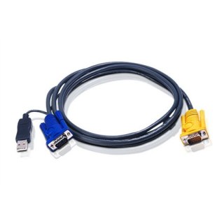 ATEN 2L-5202UP - kabel klawiatura/wideo/mysz (KVM) - 1,8 m