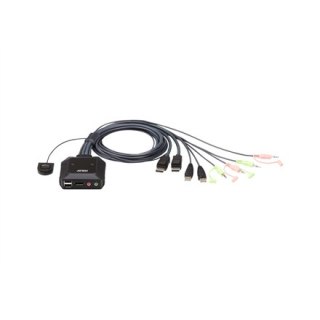 ATEN CS22DP - przełącznik KVM / audio / USB - 2 porty