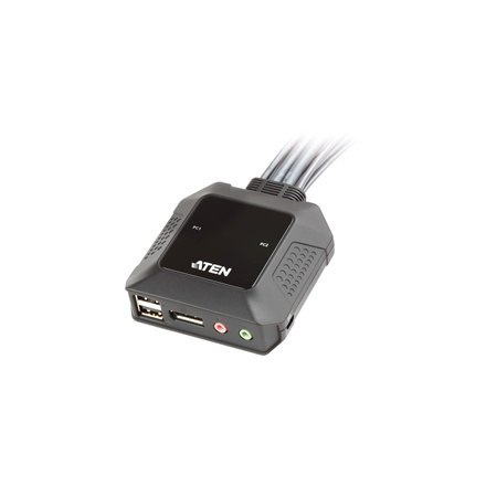 ATEN CS22DP - przełącznik KVM / audio / USB - 2 porty ATEN CS22DP - przełącznik KVM / audio / USB - 2 porty