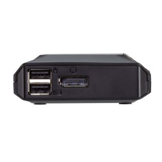 Aten US3312 2-portowy przełącznik KVM USB-C 4K DisplayPort ze zdalnym przełącznikiem portów Aten | 2-portowy przełącznik KVM USB