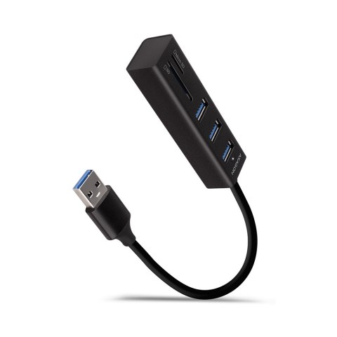AXAGON SuperSpeed USB-A Hub and Card Reader | HMA-CR3A AXAGON SuperSpeed USB-A Hub and Card Reader | HMA-CR3A