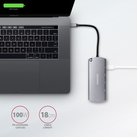 AXAGON SuperSpeed USB-C Combo 6in1 Hub | HMC-6M2 AXAGON SuperSpeed USB-C Combo 6in1 Hub | HMC-6M2