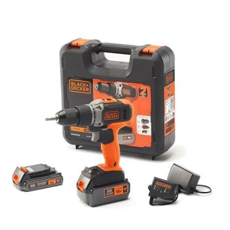 BLACK & DECKER | Cordless Drill/Driver with 2.0 Ah/4.0 Ah Battery | BCD003MEM2K-QW | 18 V | 2.0/4.0 Ah | Lithium BLACK & DECKER | Cordless Drill/Driver with 2.0 Ah/4.0 Ah Battery | BCD003MEM2K-QW | 18 V | 2.0/4.0 Ah | Lithium