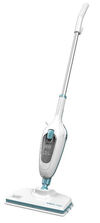 BLACK & DECKER | Steam mop | FSMH13E10-QS | Power 1300 W | Water tank capacity 0.38 L | White/Blue BLACK & DECKER | Steam mop | FSMH13E10-QS | Power 1300 W | Water tank capacity 0.38 L | White/Blue