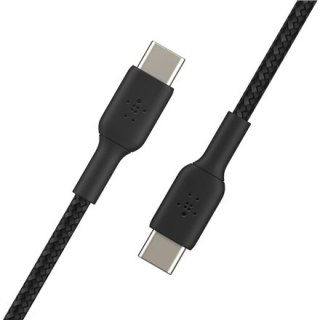 Belkin | Kabel USB-C | Męski | 24-pinowy USB-C | Męski | 24-pinowy USB-C | Czarny | 1 m