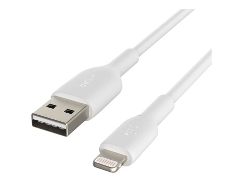 Belkin | Męski | 4-pinowy USB Typ A | Męski | Apple Lightning | Biały | 1 m Belkin | Męski | 4-pinowy USB Typ A | Męski | Apple Lightning | Biały | 1 m