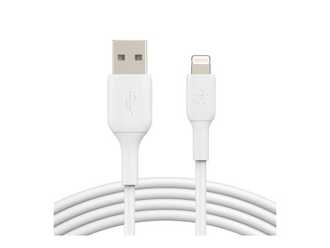 Belkin | Męski | 4-pinowy USB Typ A | Męski | Apple Lightning | Biały | 1 m Belkin | Męski | 4-pinowy USB Typ A | Męski | Apple Lightning | Biały | 1 m