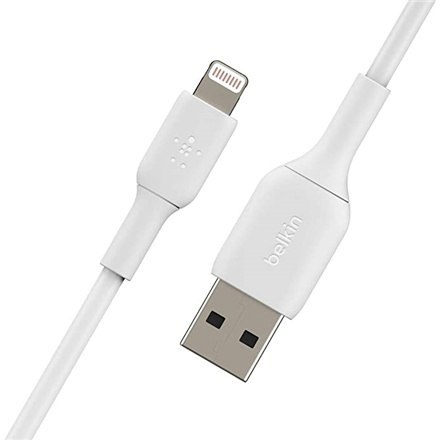 Belkin | Męski | 4-pinowy USB Typ A | Męski | Apple Lightning | Biały | 2 m