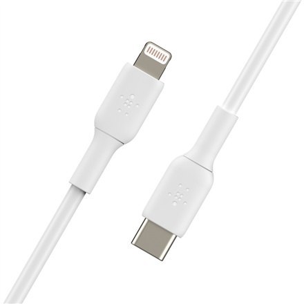 Belkin | Męski | Apple Lightning | Męski | 24-pinowy USB-C | Biały | 1 m Belkin | Męski | Apple Lightning | Męski | 24-pinowy USB-C | Biały | 1 m