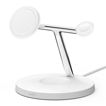 Belkin | Pro MagSafe 3w1 Wireless Charging Stand + zasilacz sieciowy | BOOST CHARGE Belkin | Pro MagSafe 3w1 Wireless Charging Stand + zasilacz sieciowy | BOOST CHARGE