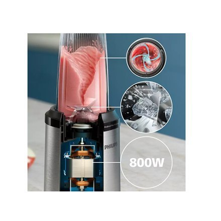 Blender Philips | HR2765/00 | Tabletop | 800 W | Materiał słoika Tritan Plastic | Pojemność słoika 0,7 + 0,5 L | Kruszenie lodu Blender Philips | HR2765/00 | Tabletop | 800 W | Materiał słoika Tritan Plastic | Pojemność słoika 0,7 + 0,5 L | Kruszenie lodu