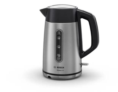 Bosch | Kettle | DesignLine TWK4P440 | Electric | 2400 W | 1.7 L | Stainless steel | 360° rotational base | Stainless steel/Blac Bosch | Kettle | DesignLine TWK4P440 | Electric | 2400 W | 1.7 L | Stainless steel | 360° rotational base | Stainless steel/Blac