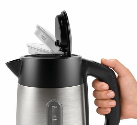 Bosch | Kettle | DesignLine TWK4P440 | Electric | 2400 W | 1.7 L | Stainless steel | 360° rotational base | Stainless steel/Blac Bosch | Kettle | DesignLine TWK4P440 | Electric | 2400 W | 1.7 L | Stainless steel | 360° rotational base | Stainless steel/Blac