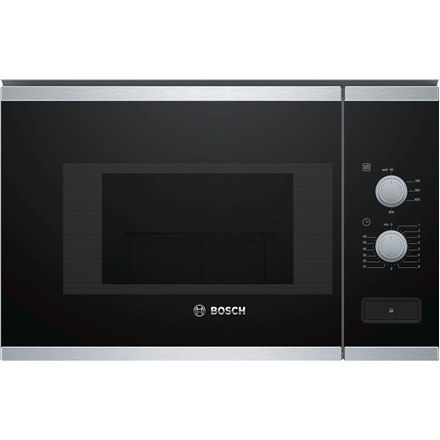 Bosch | Kuchenka mikrofalowa | BFL520MS0 | Do zabudowy | 20 L | 800 W | Stal nierdzewna/czarny Bosch | Kuchenka mikrofalowa | BFL520MS0 | Do zabudowy | 20 L | 800 W | Stal nierdzewna/czarny