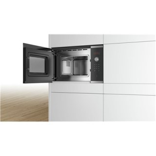 Bosch | Kuchenka mikrofalowa | BFL523MS0 | Do zabudowy | 20 L | 800 W | Stal nierdzewna/czarny