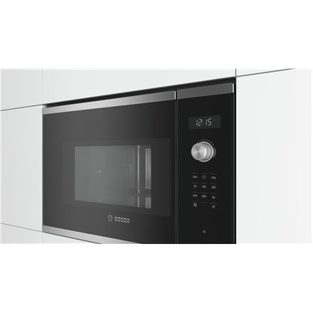 Bosch | Kuchenka mikrofalowa | BFL554MS0 | Do zabudowy | 31,5 L | 900 W | Stal nierdzewna Bosch | Kuchenka mikrofalowa | BFL554MS0 | Do zabudowy | 31,5 L | 900 W | Stal nierdzewna