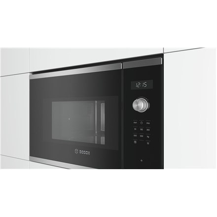 Bosch | Kuchenka mikrofalowa | BFL554MS0 | Do zabudowy | 31,5 L | 900 W | Stal nierdzewna Bosch | Kuchenka mikrofalowa | BFL554MS0 | Do zabudowy | 31,5 L | 900 W | Stal nierdzewna