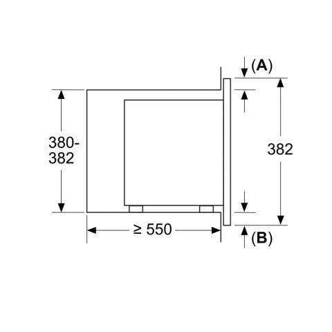 Bosch | Kuchenka mikrofalowa | BFL623MS3 | Do zabudowy | 20 L | 800 W | Stal nierdzewna Bosch | Kuchenka mikrofalowa | BFL623MS3 | Do zabudowy | 20 L | 800 W | Stal nierdzewna