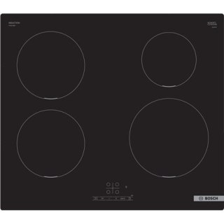 Bosch | PUE611BB5E | Płyta | Indukcyjna | Liczba palników/stref gotowania 4 | Dotykowa | Timer | Czarna